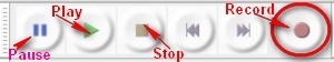 Audacity - Control Toolbar