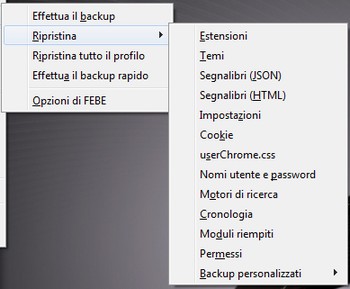 FEBE - Ripristina  Backup