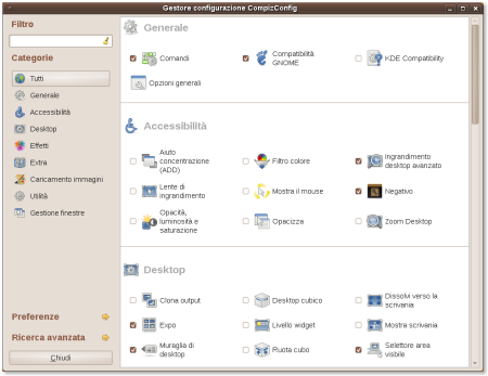 CompizConfig Setting Manager