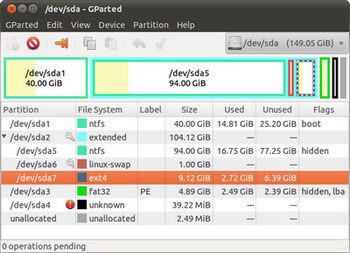 PCpercaso.com: Partizionamento dell'Eee PC 1000HE con GParted