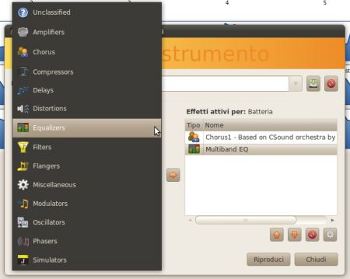 PCpercaso.com - Jokosher: Effetti dello strumento