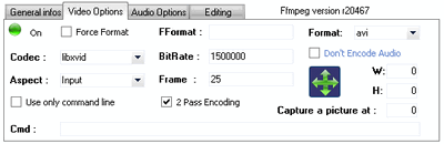 Quick Media Converter HQ - Video Options