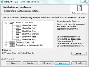 PCpercaso.com: LibreOffice 3.3 - Istallazione Personalizzata