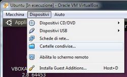 VirtualBox: Cartelle condivise