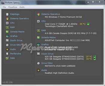 PCpercaso.com: Speccy - Riepilogo