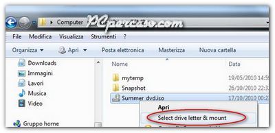 PCpercaso.com: WinCDEmun - montare immagine ISO